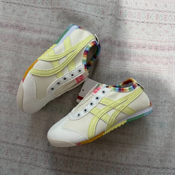 Ontisuka Tiger Paraty Rainbow White Canvas Shoes - Picture 2 of 9